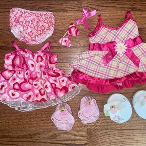 Build-a-Bear Valentines and Easter/Spring Dress Set
